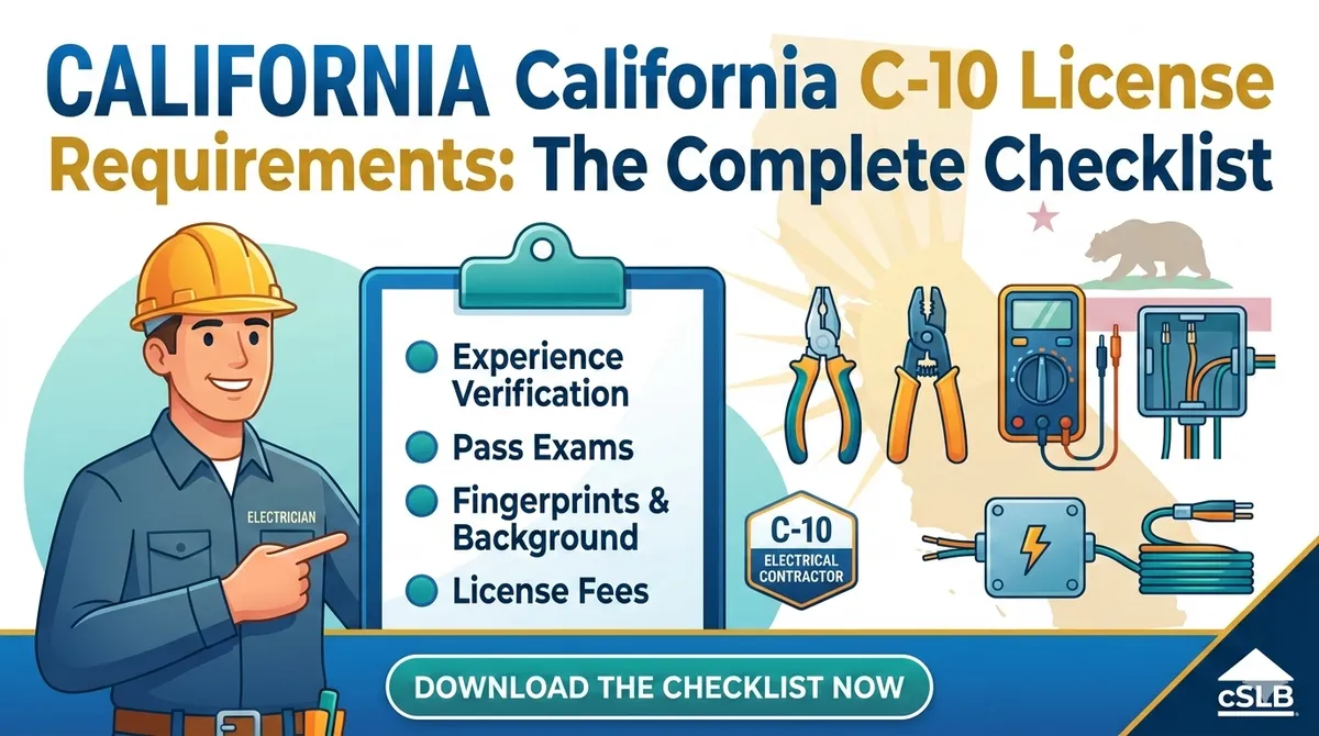 CSLB C-10 License Requirements: The 2026 Checklist
